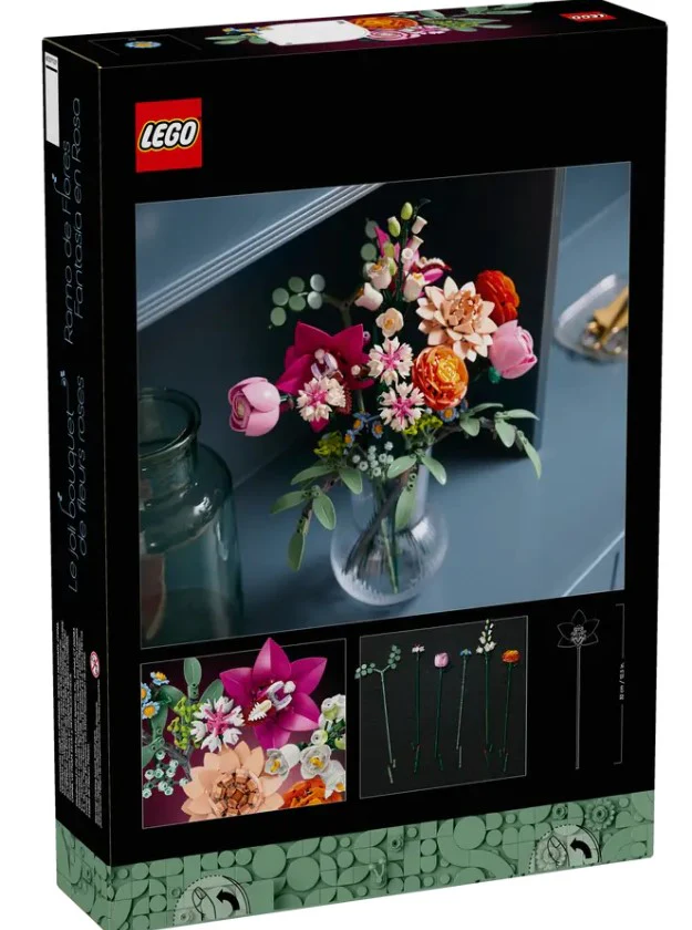 LEGO® Botanicals Pretty Pink Flower Bouquet – 10342 - Image 4