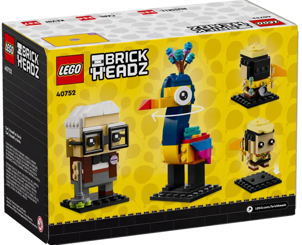 LEGO® Brickheadz™ Disney™ and Pixar Carl, Russell & Kevin – 40752 - Image 3