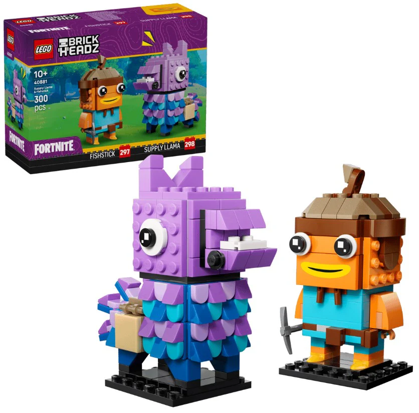 LEGO® BrickHeadz™ Fortnite® Supply Llama & Fishstick Figures - 40881 - Image 2