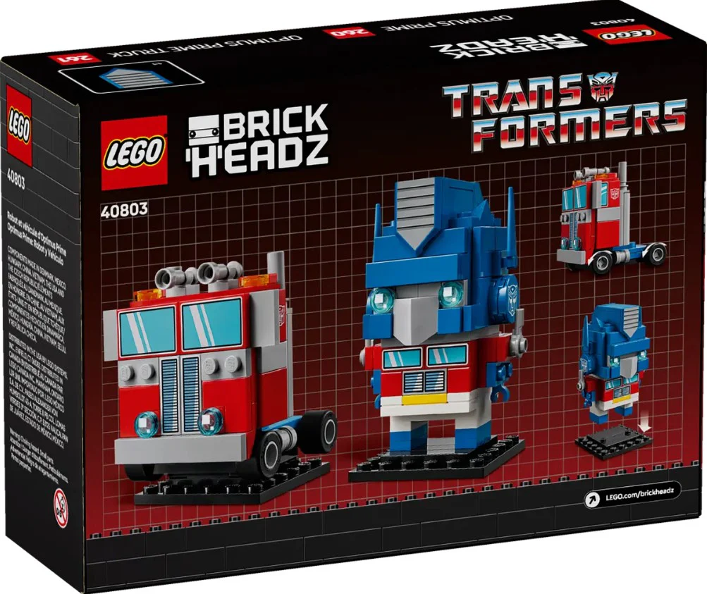 LEGO® Brickheadz™ Optimus Prime Robot & Vehicle – 40803 - Image 3