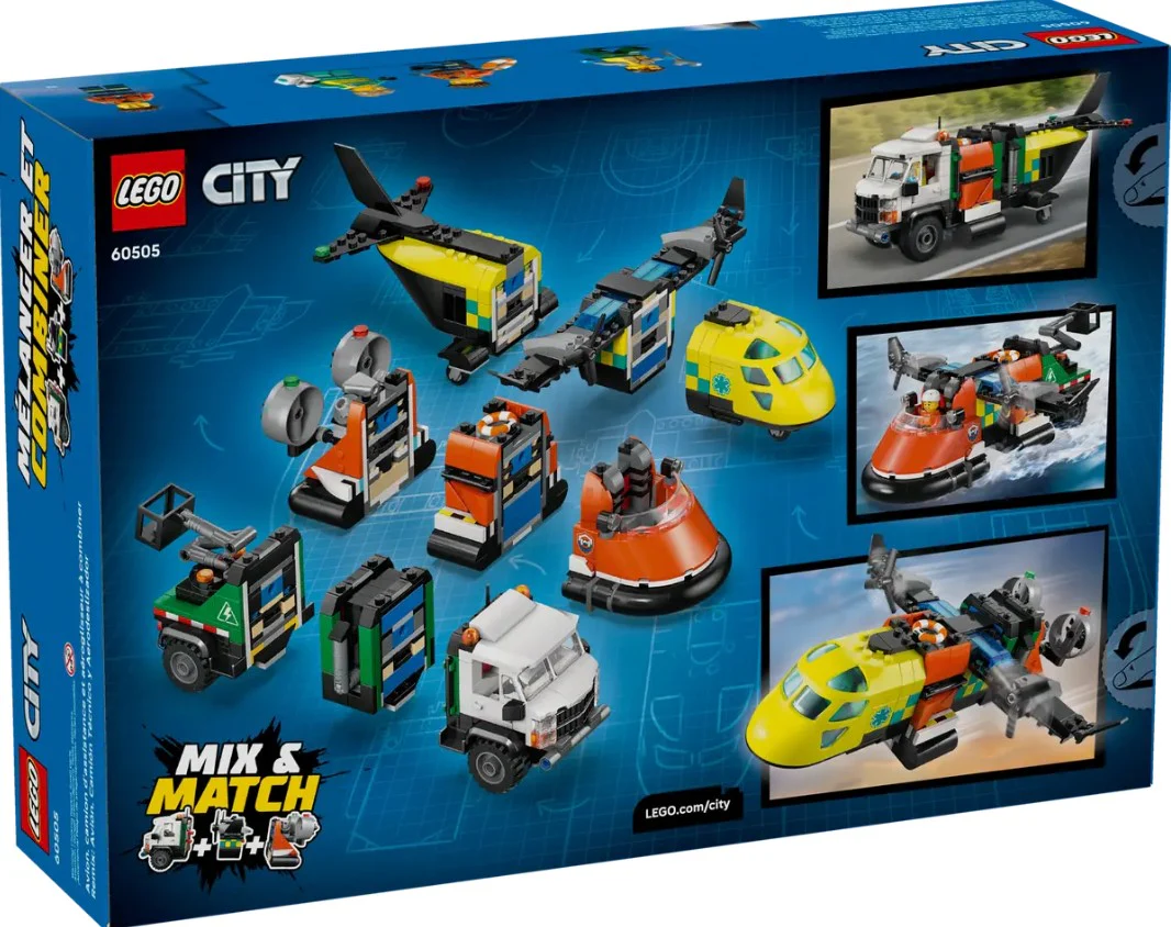 LEGO® City Airplane, Service Truk & Hovercraft Remix - 60505 - Image 4