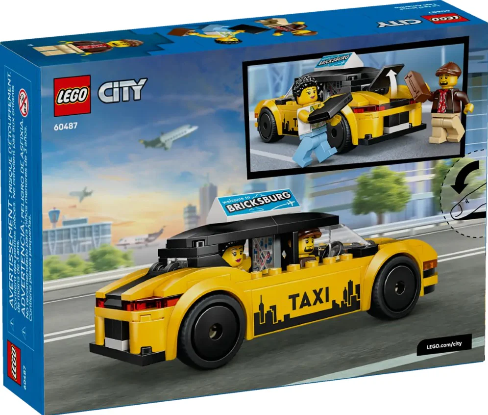 LEGO® City Yellow Taxi - 60487 - Image 4