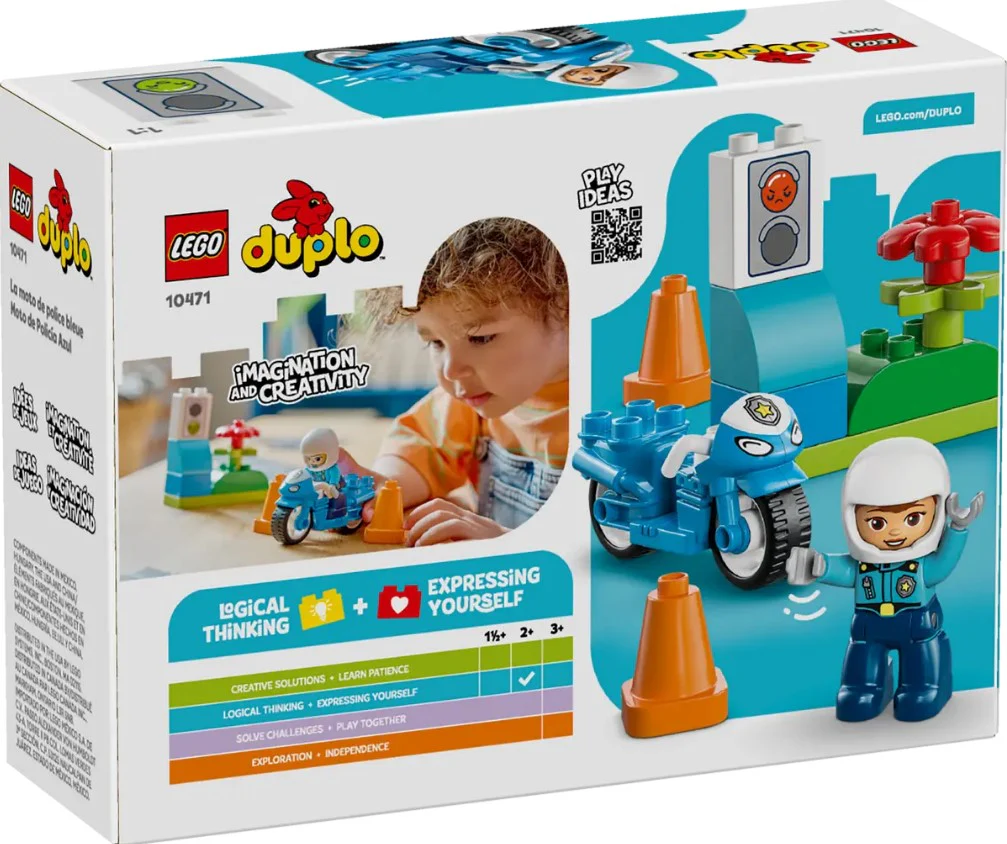 LEGO® DUPLO® Blue Police Motorcycle - 10471 - Image 3