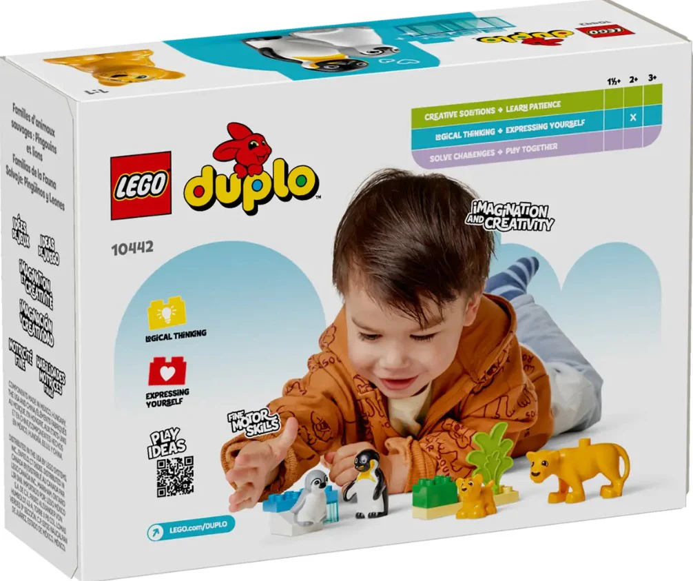 LEGO® DUPLO® Wild Animal Families: Penguins & Lions – 10442 - Image 4
