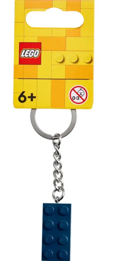 LEGO® Earth Blue 2x4 Brick Key Chain – 854237
