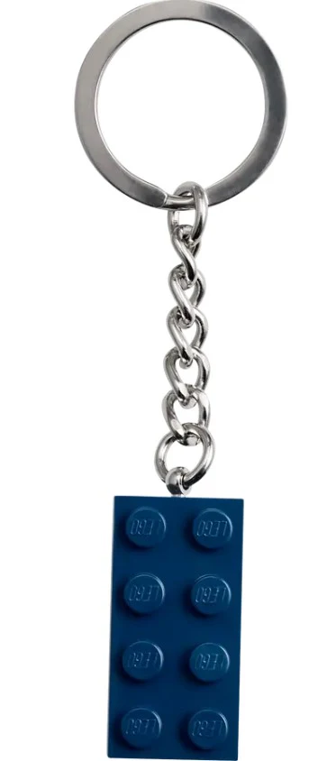 LEGO® Earth Blue 2x4 Brick Key Chain – 854237 - Image 2