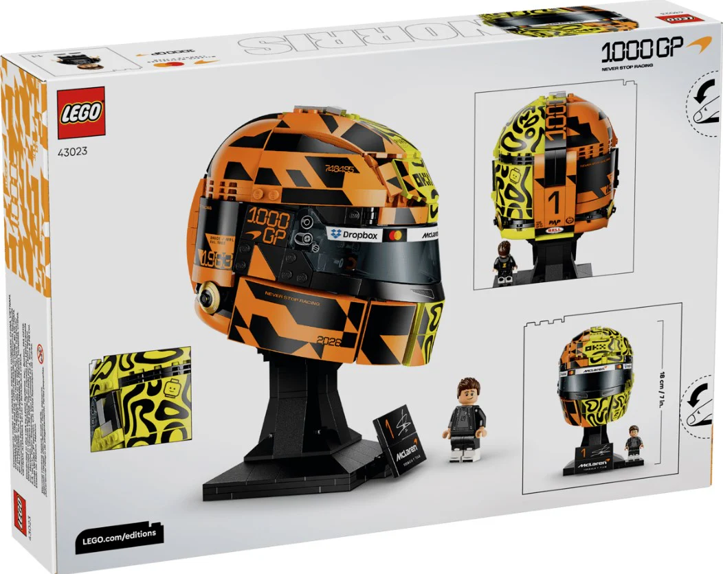 LEGO® Editions McLaren Mastercard F1® Team Lando Norris Helmet - 43023 - Image 3