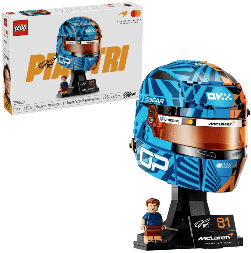 LEGO® Editions McLaren Mastercard F1® Team Oscar Piastri Helmet - 43017 - Image 2