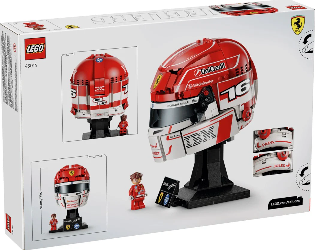 LEGO® Editions Scuderia Ferrari HP Charles Leclerc Helmet - 43014 - Image 3