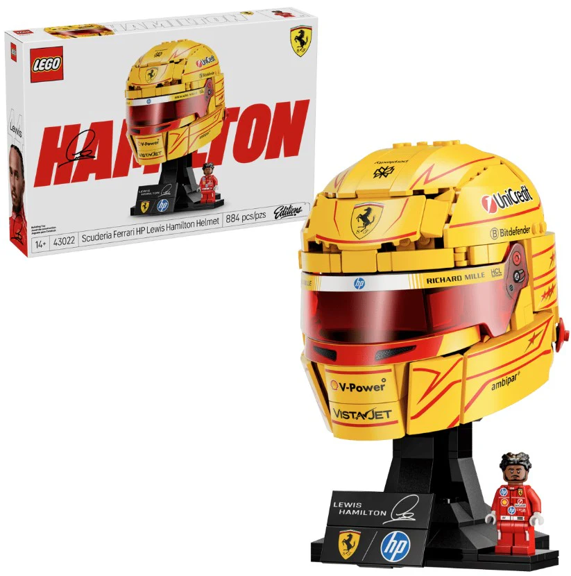 LEGO® Editions Scuderia Ferrari HP Lewis Hamilton Helmet - 43022 - Image 2