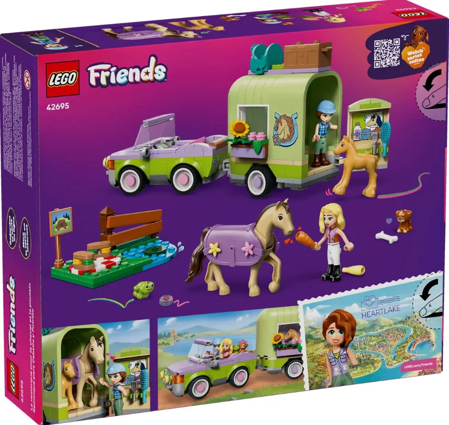 LEGO® Friends Horse & Baby Foal Trailer - 42695 - Image 4