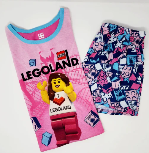 LEGO® I Heart LEGOLAND Pajamas Pink 2-pcs