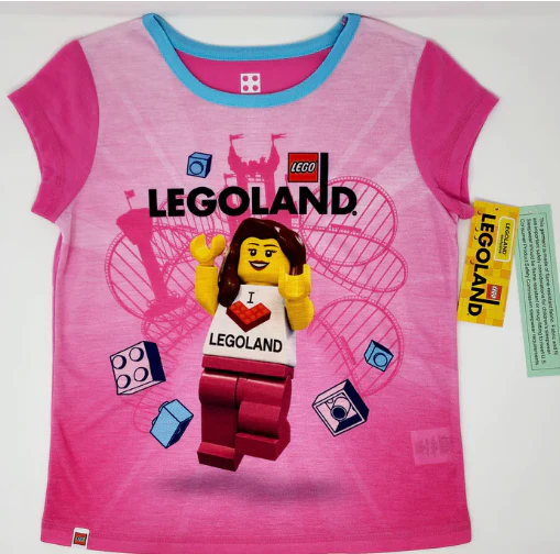 LEGO® I Heart LEGOLAND Pajamas Pink 2-pcs - Image 2