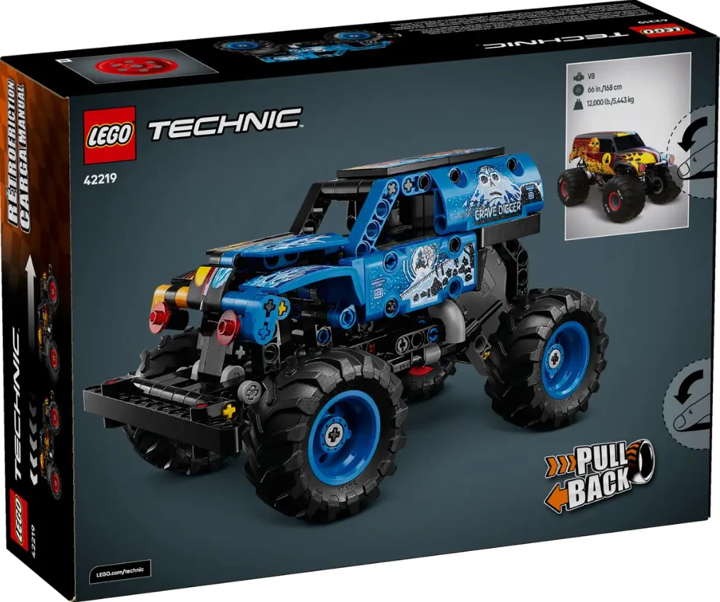 LEGO® Technic™ Monster Jam™ Grave Digger™ Fire and Ice - 42219 - Image 3
