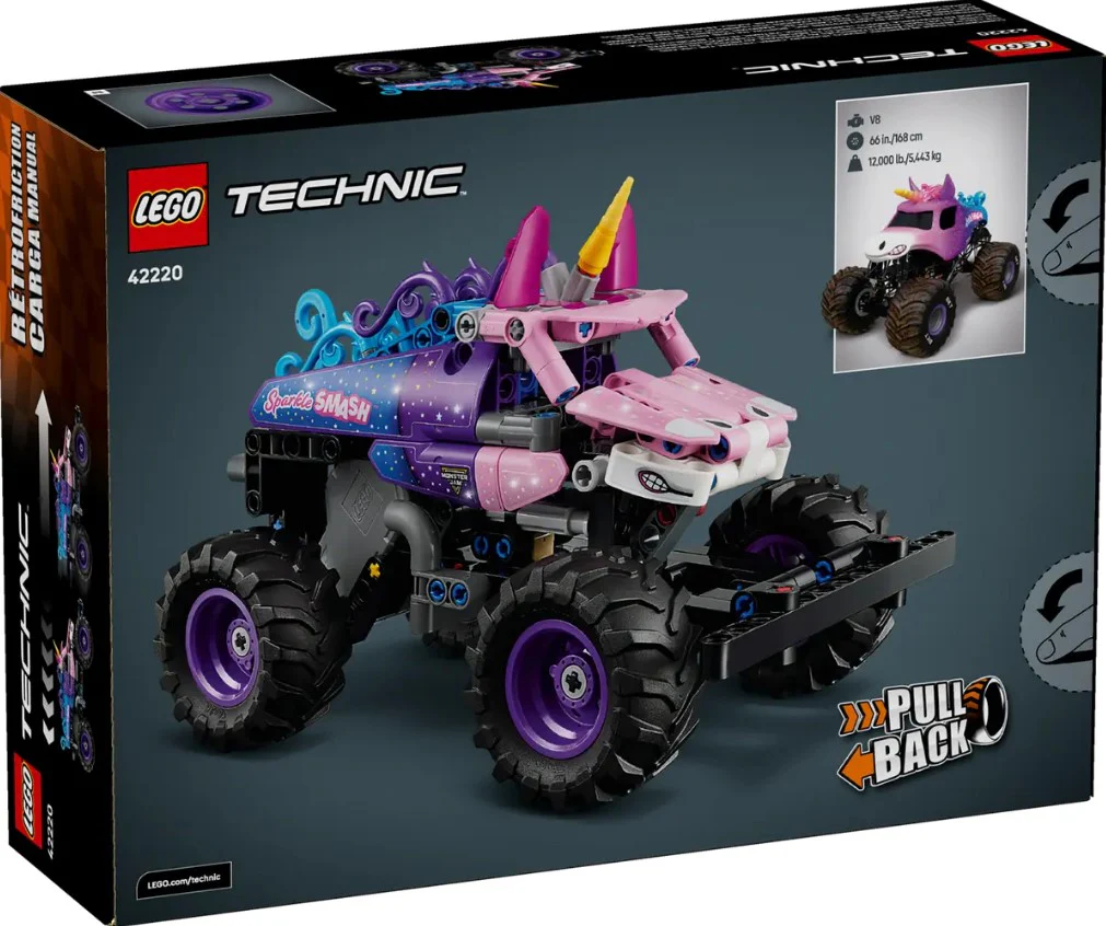 LEGO® Technic™ Monster Jam™ Sparkle Smash™ Pull Back - 42220 - Image 3