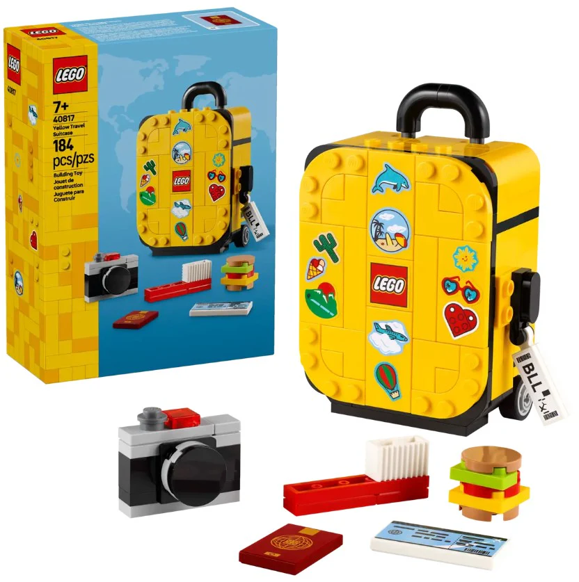 LEGO® Yellow Travel Suitcase – 40817 - Image 2
