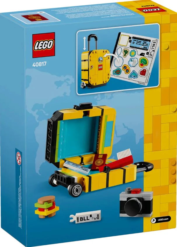 LEGO® Yellow Travel Suitcase – 40817 - Image 4